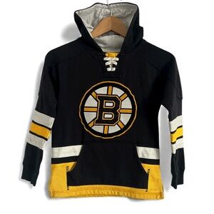 Vintage NHL BOSTON BRUINS YOUTH CCM PRO OK'D JERSEY HOODIE
